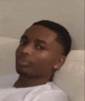 GawdUsopp bed side eye disgust judging GIF