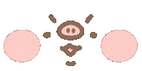 Face Pig Sticker by 豚豚TunTun