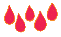 Blood Drop Sticker by Bonds Aus
