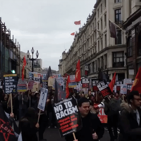March Against Racism Takes Place in London