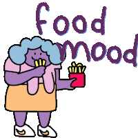 Hungry Fast Food Sticker