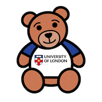 Teddy Bear Sticker by University of London