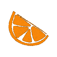 Orange Slice Oranges Sticker