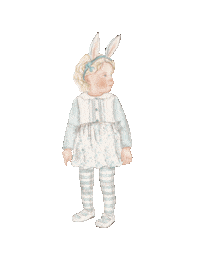 Happy White Rabbit Sticker