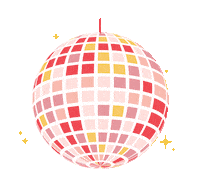 Disco Ball Sticker by Rachel Sheerin
