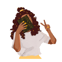 Self Love Curly Hair Sticker by TataOroProductos