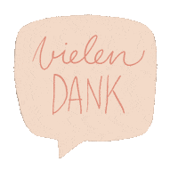 sonstnochwas thank you german hand drawn speech bubble Sticker