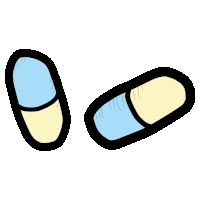 medicine pills Sticker by ANA MARIA SAAD