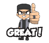 Happy Top Sticker