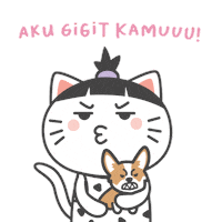 Angry Cat Sticker by KIKI