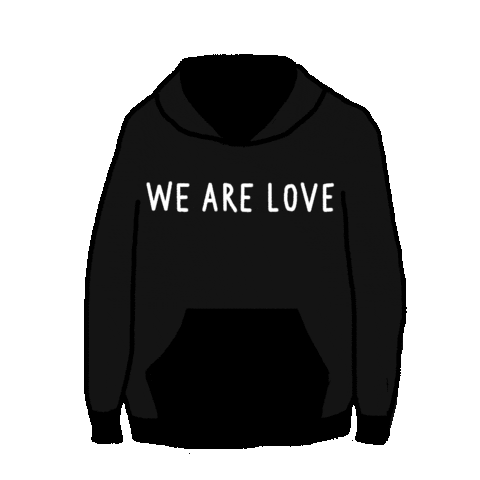 We Are Love Heart Sticker