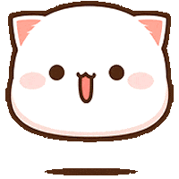 kawaiihoshi giphyupload cat peach cute cat Sticker