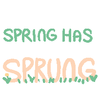 Text Spring Sticker by zandraart
