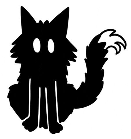 Black Cat GIF by Motherbrainart