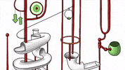 sinkster84 dana sink ball of life animatrion 2d animation marble maze GIF