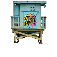 Los Angeles Lifeguard Sticker by Champ Camp