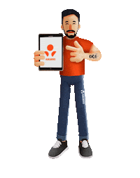 Guy Click Sticker by Alberto Calzada