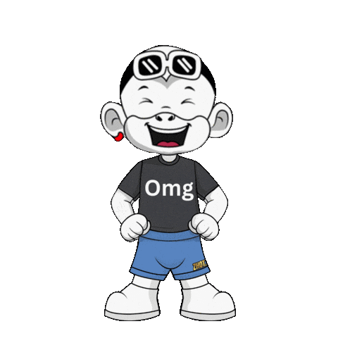 White Monkey Omg Sticker by Zhot
