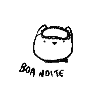 Tired Boa Noite Sticker