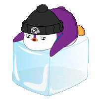 Sweating 90 Degrees Sticker by Pudgy Penguins