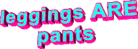 pink pants Sticker by AnimatedText