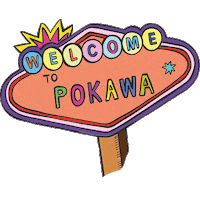 Pokawaworld poke ananas pokebowl hawai Sticker