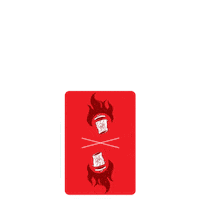 howlinjacks fire magic trash burn Sticker