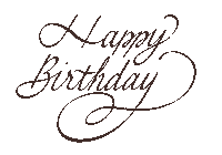 Birthday Lettering Sticker