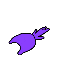 MonsterArhar purple lazy rolling naughty Sticker