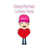 Heart Love Sticker by EasyParcel