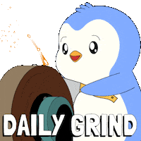 Working Work Work Work Sticker by Pudgy Penguins