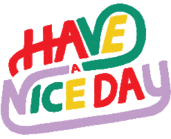 Have A Nice Day Sticker by Femfetti