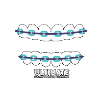 Teeth Smile Sticker by Ultimate Orthodontic Academy