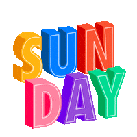 Happy Sunday Relax Sticker by Paula Baines