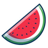Watermelon Sticker by flaschenpost.de