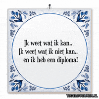 Humor Diploma GIF by Tegelspreuken.nl