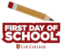 School Sticker by Coe College
