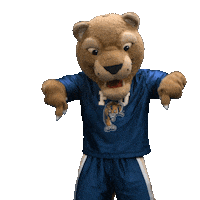Pointing Down Florida International University Sticker by FIU
