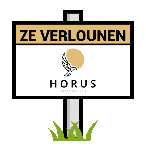 horusimmobilier horus horus immobilier luxembourg horus immo ze verlounen Sticker