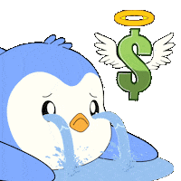 Sad Money Sticker by Pudgy Penguins