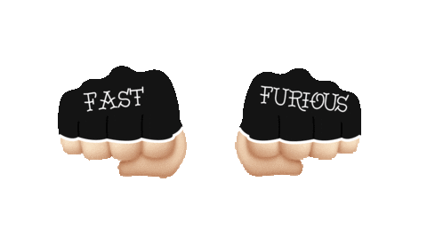 Fast Furious Punch Sticker by LeCercle-Boxing
