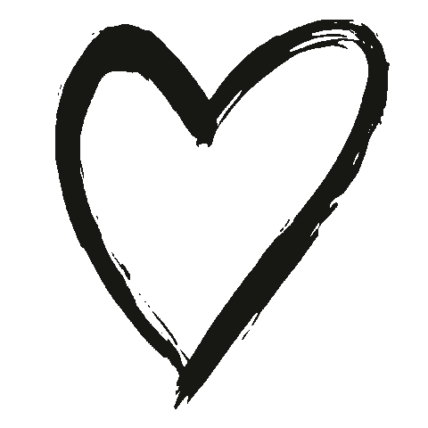 Black Heart Sticker by Evelyn regly