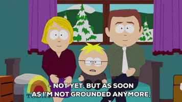 butters stotch glasses GIF by South Park 