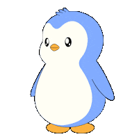 Showing That Way Sticker by Pudgy Penguins