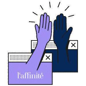 High Five Social Media Sticker by l'affinité