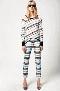 see by chloe plaid pants GIF