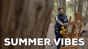 StittsvilleOnPatrol happy summer painting outside GIF
