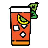Refreshing Orange Juice Sticker