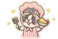 Chef Cooking Sticker