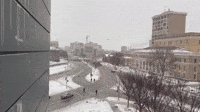 'Clumpy' Snow Falls on University of Wisconsin–Madison Campus
